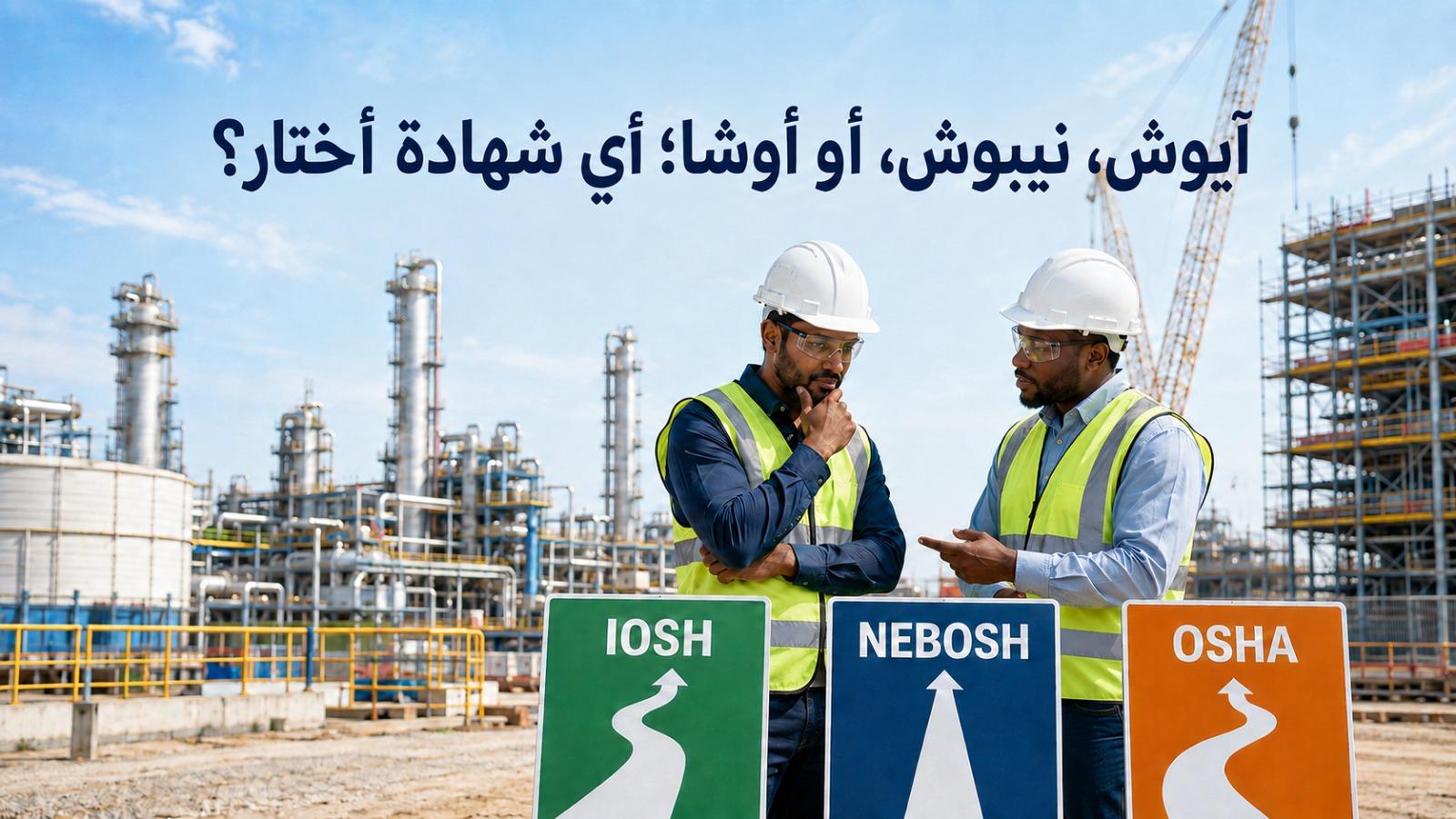 IOSH, NEBOSH or OSHA - Arabic